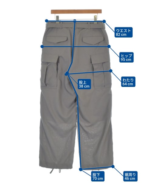 sacai（サカイ）カーゴパンツ グレー サイズ:2(M位) メンズ/2200674721173