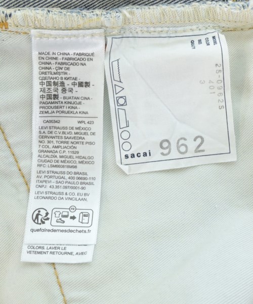 sacai（サカイ）デニムパンツ 青 サイズ:3(L位) メンズ/2200674721395