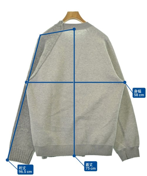 sacai（サカイ）スウェット グレー サイズ:F メンズ/2200677451015