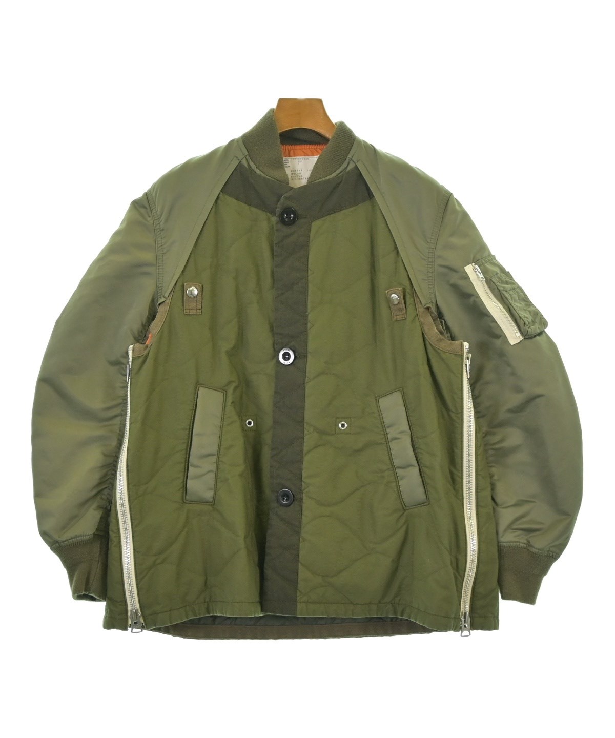 sacai（サカイ）ミリタリーブルゾン カーキ サイズ:1(S位) メンズ