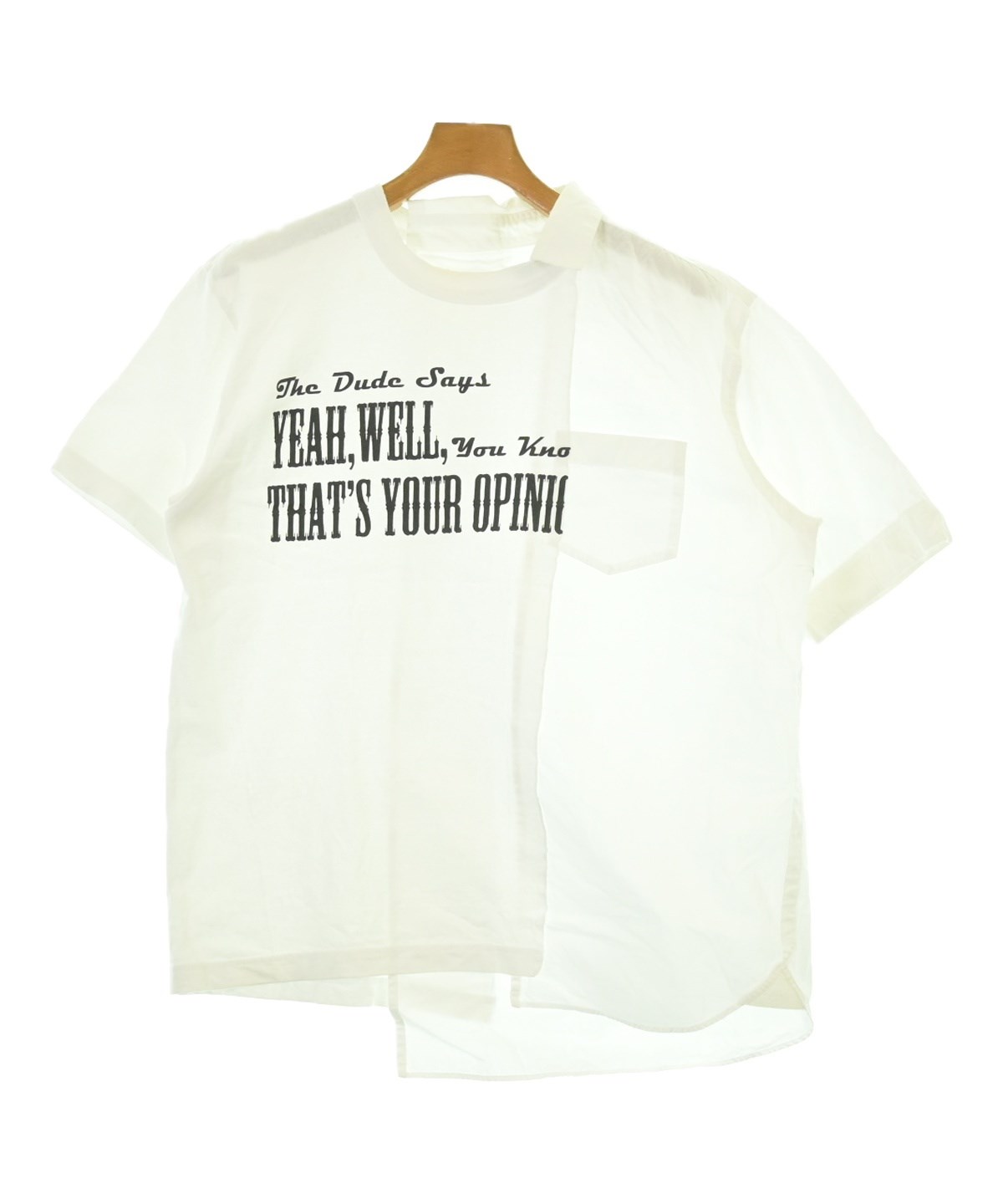 sacai カットソーワンピ SACAI＜サカイ＞ドローコード付き コンビネーションカットソー