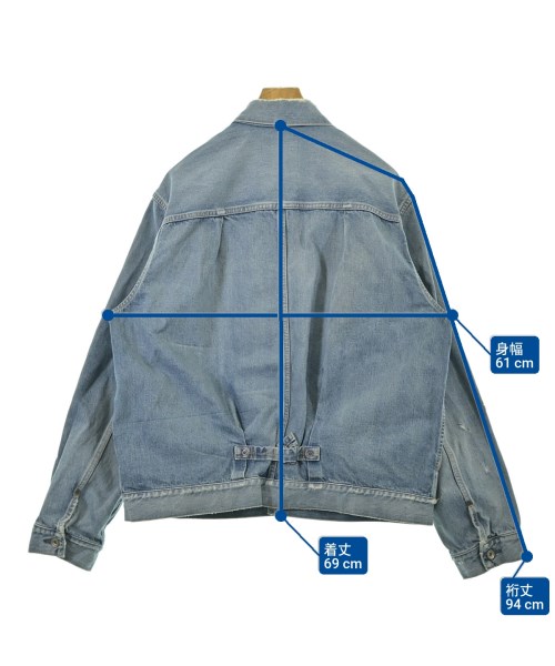 sacai（サカイ）デニムジャケット 青 サイズ:4(XL位) メンズ/2200678736012