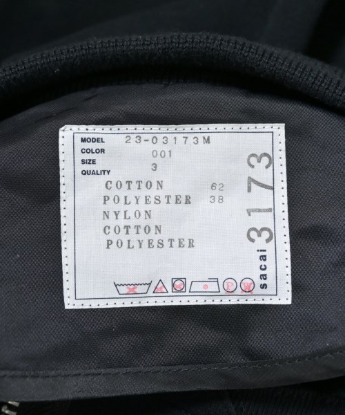 sacai（サカイ）その他 黒 サイズ:3(L位) メンズ/2200670650019
