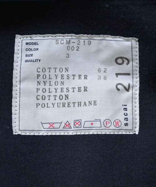 sacai（サカイ）パーカー 黒 サイズ:3(L位) メンズ/2200670650309