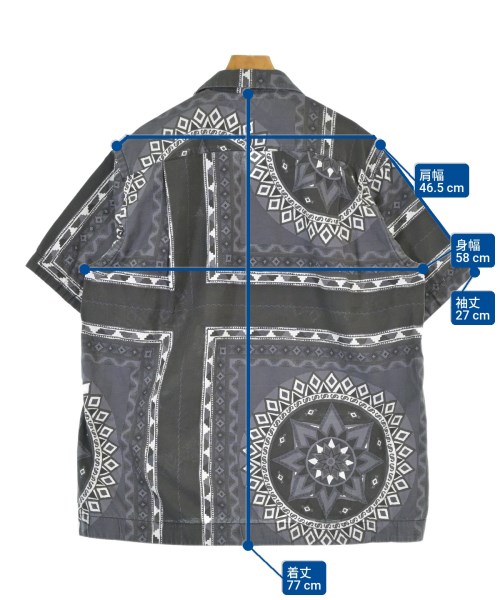 sacai（サカイ）カジュアルシャツ グレー サイズ:2(M位) メンズ/2200675447010