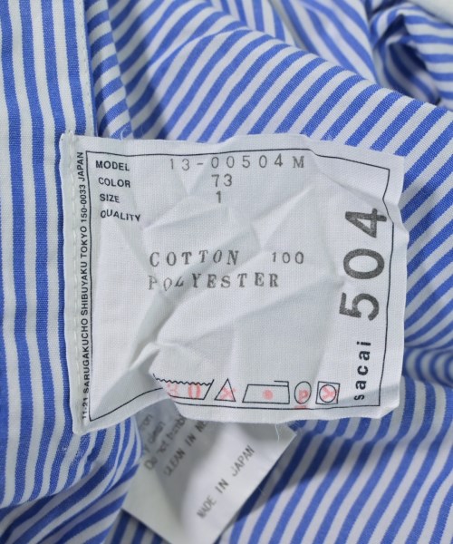 sacai（サカイ）カジュアルシャツ 青 サイズ:1(S位) メンズ/2200678853030