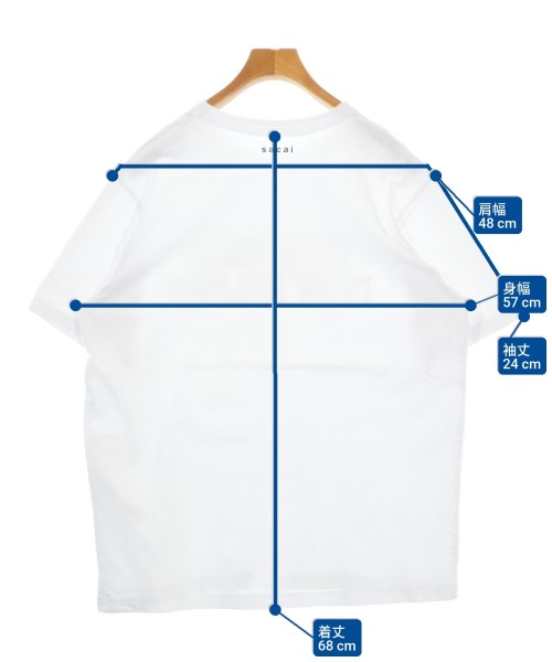 sacai（サカイ）Tシャツ・カットソー 白 サイズ:4(XL位) メンズ/2200679818106