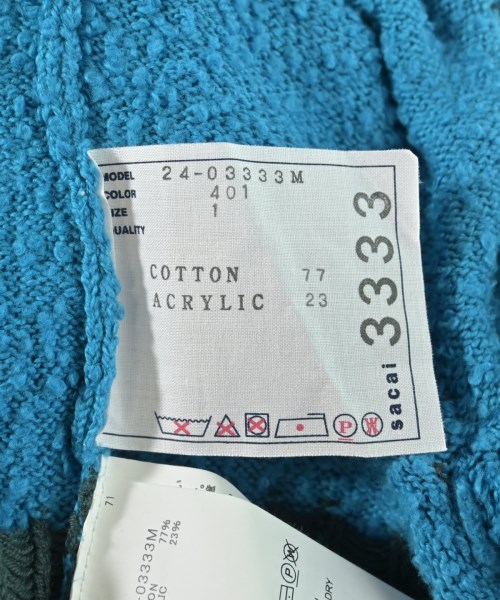 sacai（サカイ）カーディガン 青 サイズ:1(S位) メンズ/2200680129055