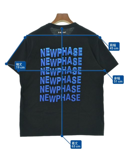 sacai（サカイ）Tシャツ・カットソー 黒 サイズ:1(S位) メンズ/2200680196026