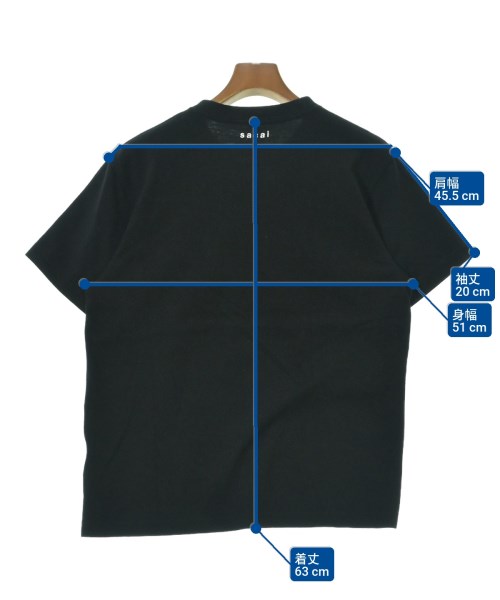 sacai（サカイ）Tシャツ・カットソー 黒 サイズ:1(S位) メンズ/2200680196033