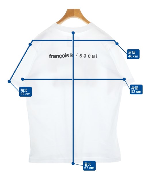 sacai（サカイ）Tシャツ・カットソー 白 サイズ:2(M位) メンズ/2200680196057
