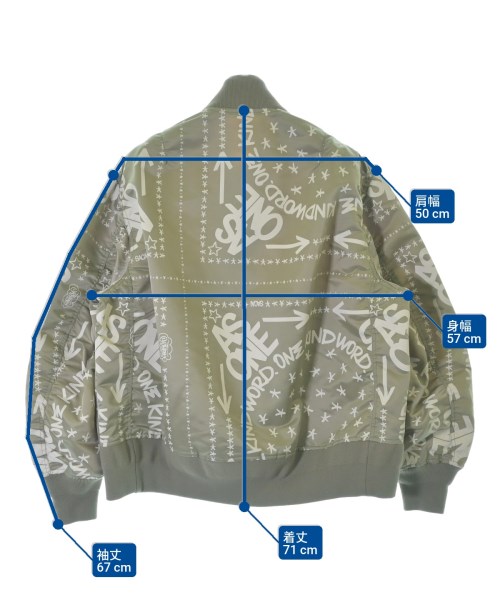 sacai（サカイ）ブルゾン グレー サイズ:1(S位) メンズ/2200680196132