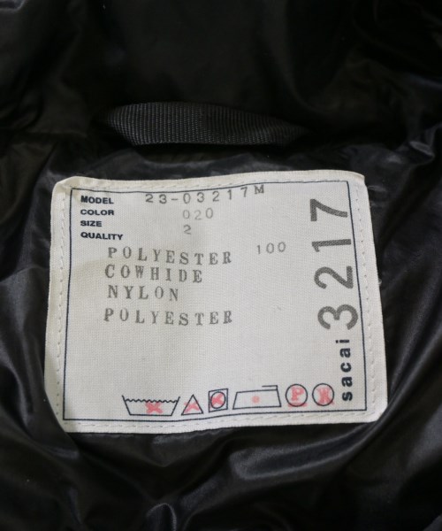 sacai（サカイ）ダウンジャケット/ダウンベスト 紺 サイズ:2(M位) メンズ/2200680596062