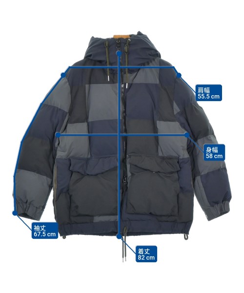 sacai（サカイ）ダウンジャケット/ダウンベスト 紺 サイズ:2(M位) メンズ/2200680596062
