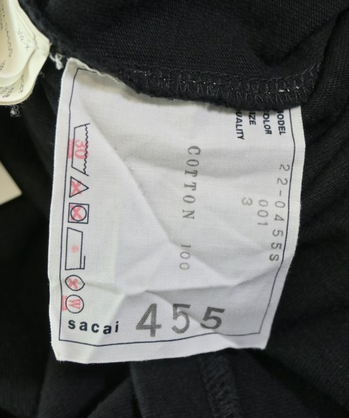 sacai（サカイ）Tシャツ・カットソー 黒 サイズ:3(L位) メンズ/2200677988153