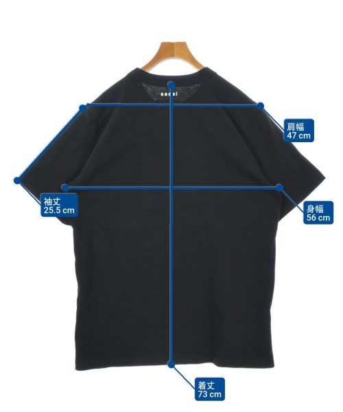 sacai（サカイ）Tシャツ・カットソー 黒 サイズ:5(XXL位) メンズ/2200680691026