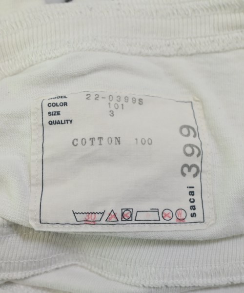 sacai（サカイ）Tシャツ・カットソー 白 サイズ:3(L位) メンズ/2200680784230