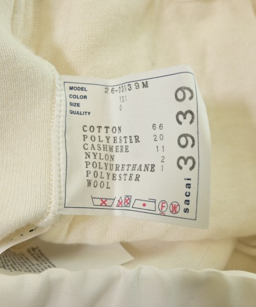 sacai（サカイ）その他 白 サイズ:0(XS位) メンズ/2200672509377