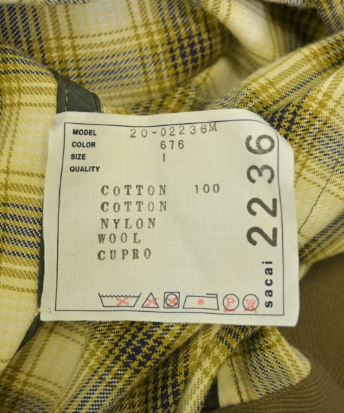 sacai（サカイ）その他 カーキ サイズ:1(S位) メンズ/2200681114012