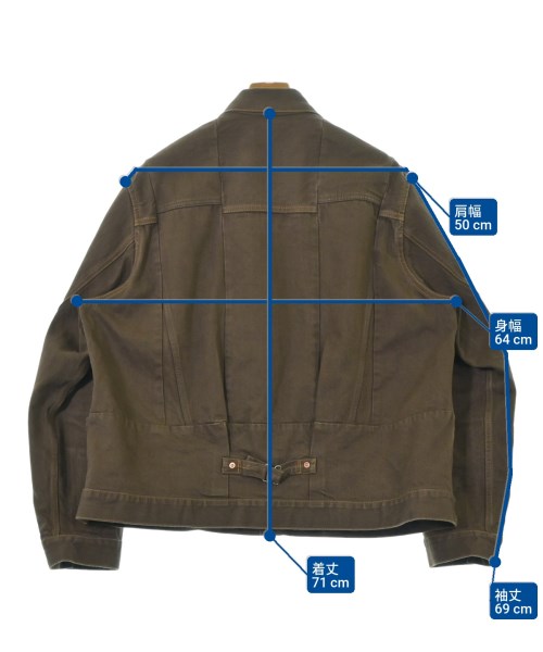 sacai（サカイ）デニムジャケット 茶 サイズ:3(L位) メンズ/2200681279032