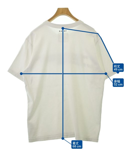 sacai（サカイ）Tシャツ・カットソー 白 サイズ:4(XL位) メンズ/2200681279117