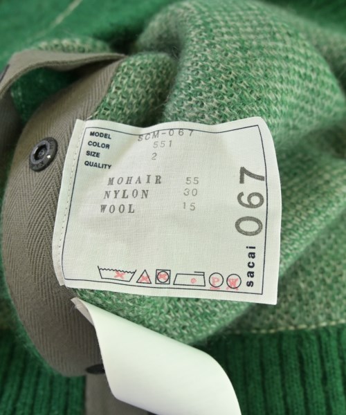 sacai（サカイ）ニット・セーター 緑 サイズ:2(M位) メンズ/2200681740075