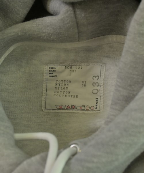 sacai（サカイ）パーカー グレー サイズ:2(M位) メンズ/2200686967071