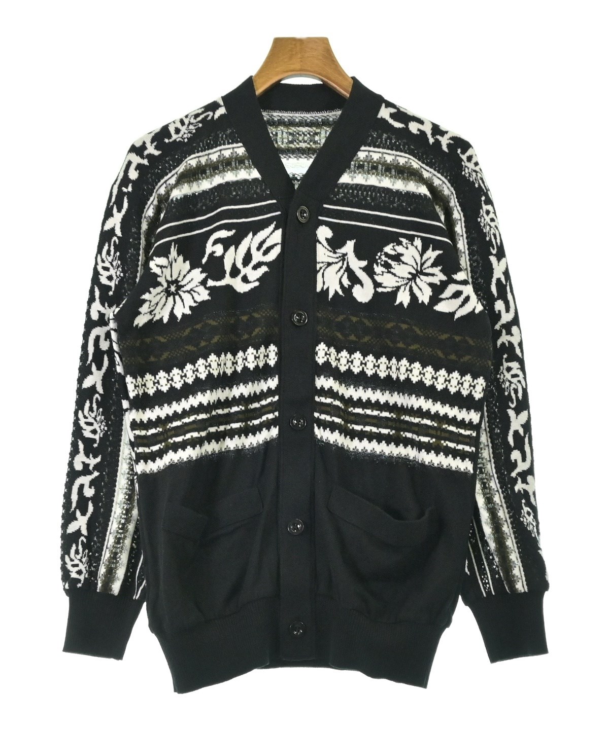 sacai サカイ　カーディガン　サイズ3 sacai（サカイ）カーディガン 黒 サイズ:1(S位) メンズ/2200693907015