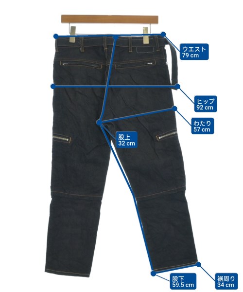 sacai（サカイ）デニムパンツ 紺 サイズ:2(M位) メンズ/2200694703074