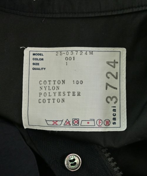 sacai（サカイ）その他 黒 サイズ:1(S位) メンズ/2200694995011