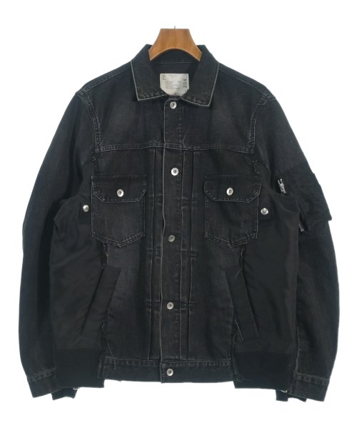 sacai(サカイ)デニムジャケット 黒 サイズ:3(L位)/2200693949084
