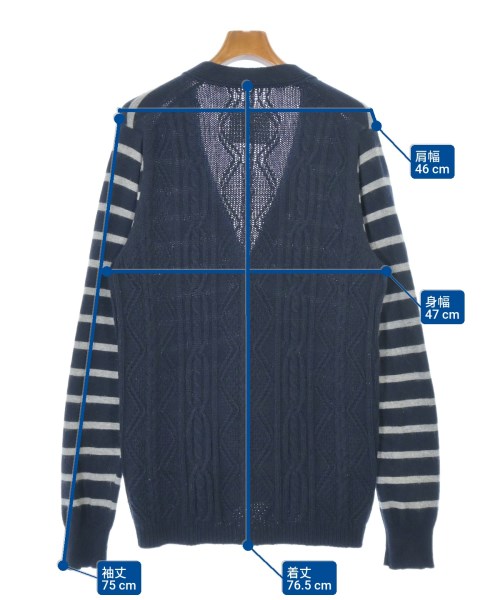 sacai（サカイ）カーディガン 紺 サイズ:3(L位) メンズ/2200692338346