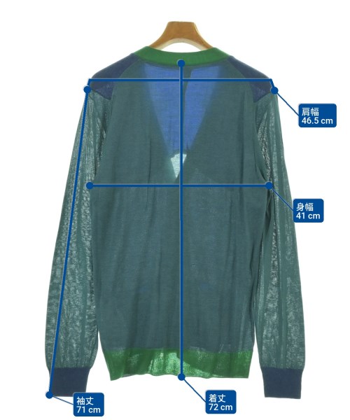 sacai（サカイ）カーディガン 青 サイズ:3(L位) メンズ/2200693758044
