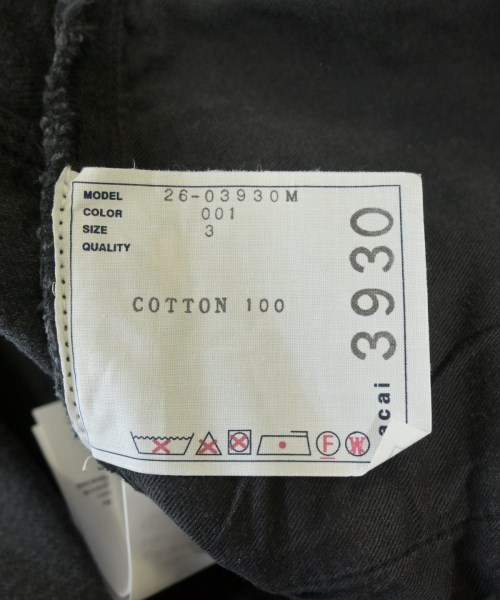 sacai（サカイ）デニムパンツ 黒 サイズ:3(L位) メンズ/2200695822026