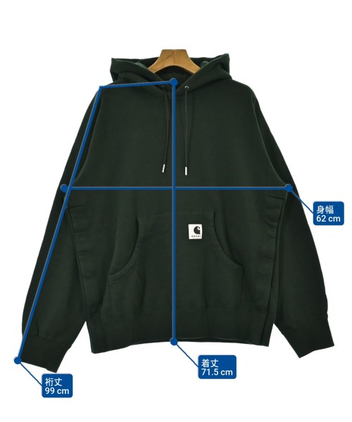 sacai（サカイ）パーカー 緑 サイズ:3(L位) メンズ/2200695822033