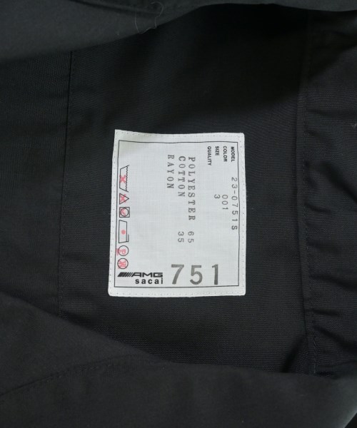 sacai（サカイ）カジュアルシャツ 黒 サイズ:3(L位) メンズ/2200697415028
