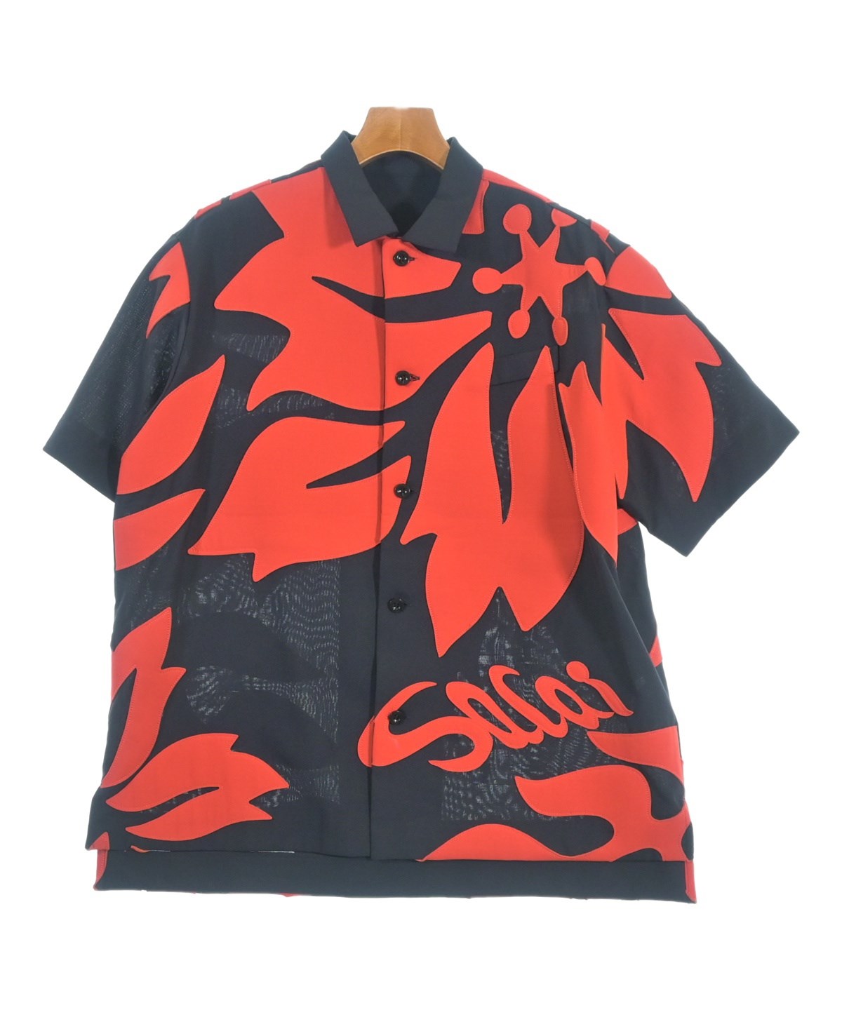 sacai（サカイ）カジュアルシャツ 黒 サイズ:1(S位) メンズ