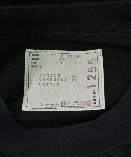 sacai（サカイ）ニット・セーター 黒 サイズ:1(S位) メンズ/2200694276011