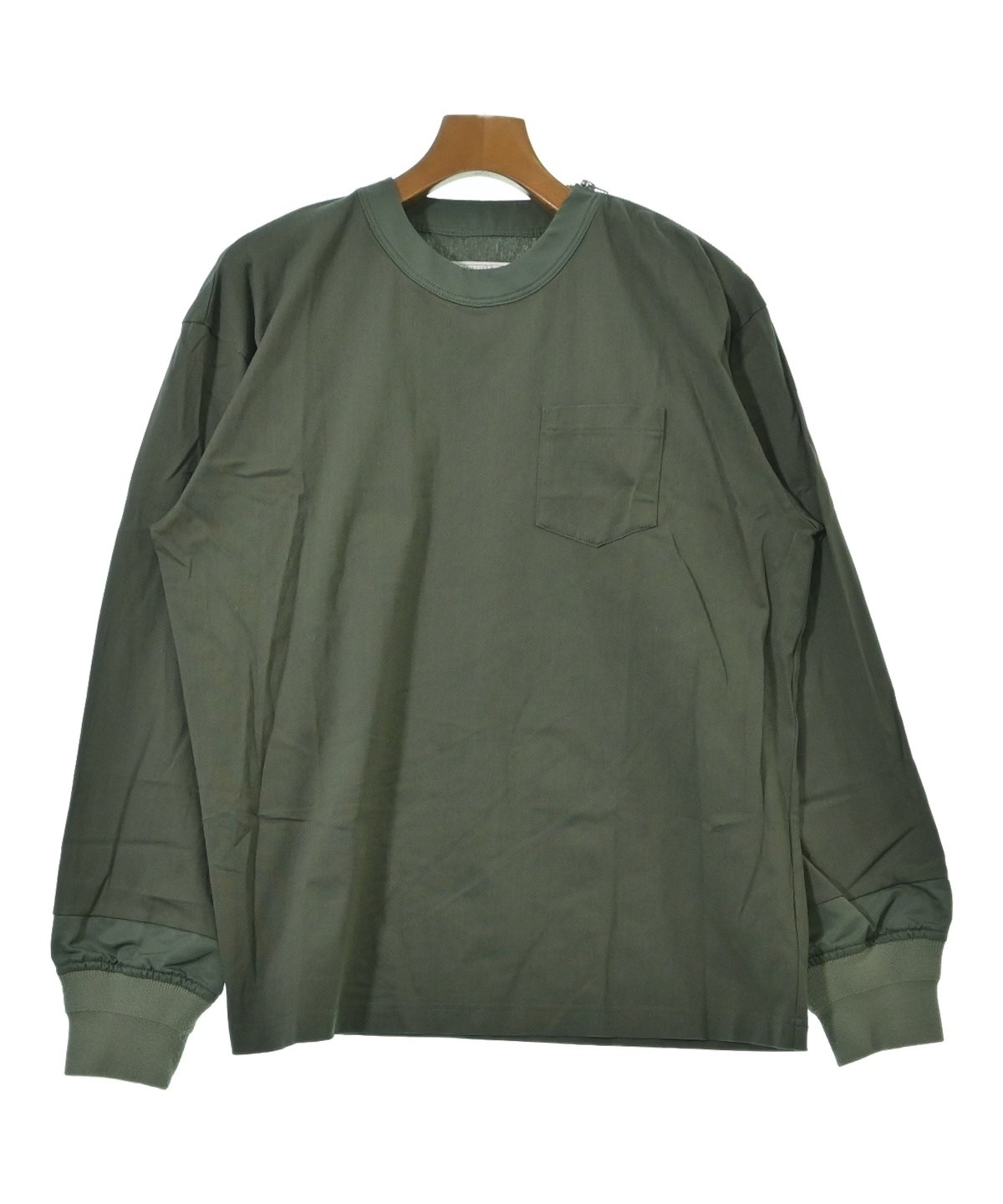 sacai（サカイ）Tシャツ・カットソー カーキ サイズ:2(M位) メンズ