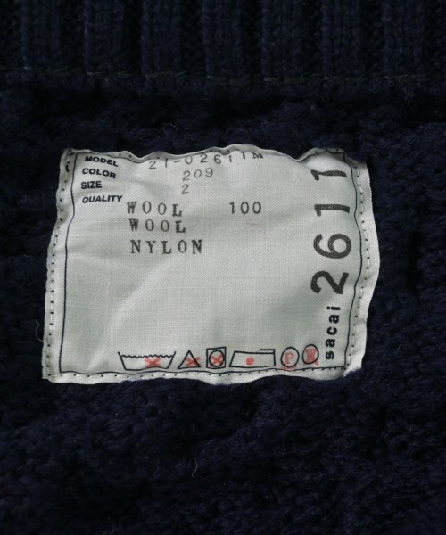 sacai（サカイ）ニット・セーター 紺 サイズ:2(M位) メンズ/2200697701527