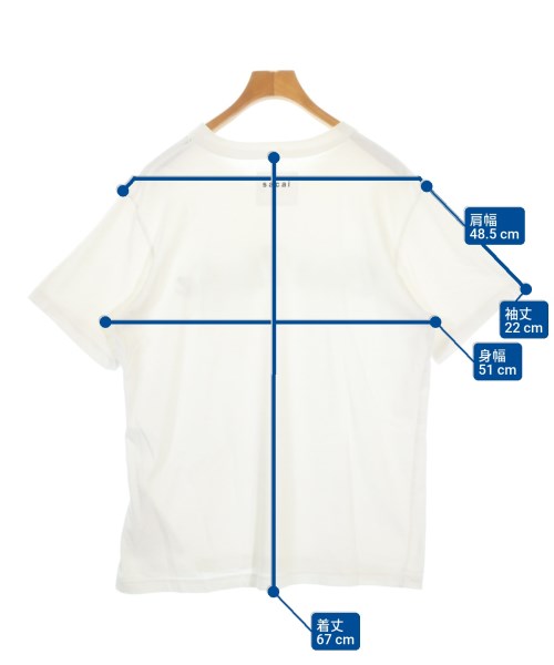 sacai（サカイ）Tシャツ・カットソー 白 サイズ:3(L位) メンズ/2200694116119