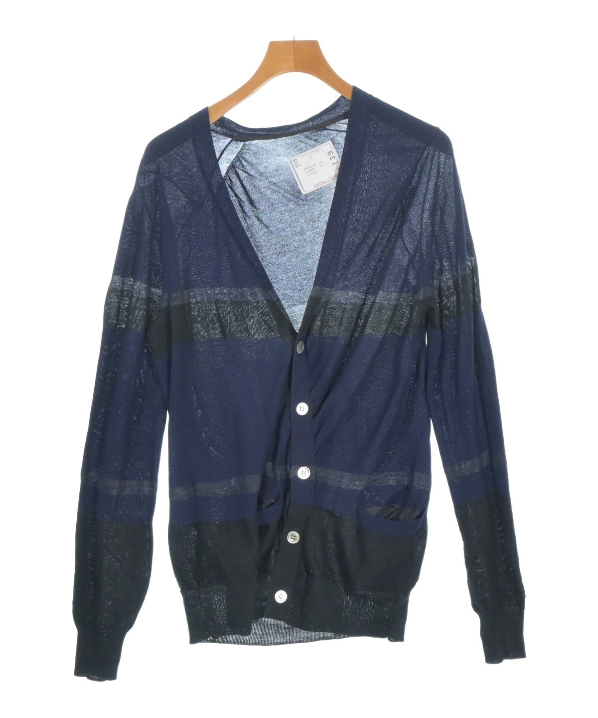 sacai（サカイ）カーディガン 紺 サイズ:3(L位) メンズ/2200696809231
