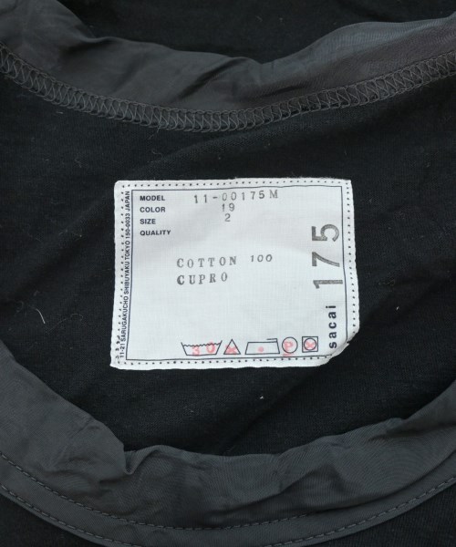 sacai（サカイ）Tシャツ・カットソー 黒 サイズ:2(M位) メンズ/2200696809477