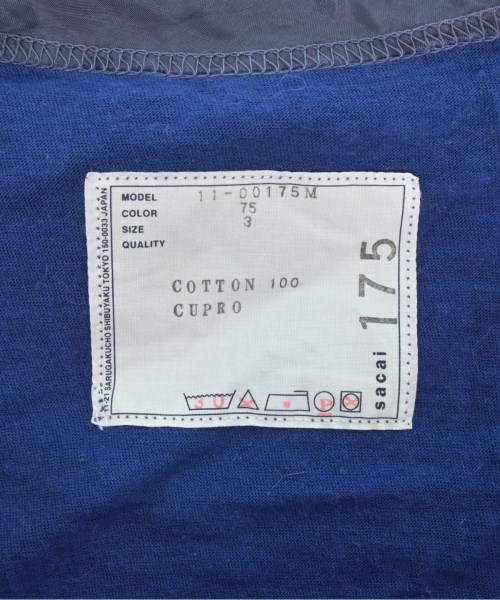 sacai（サカイ）Tシャツ・カットソー 青 サイズ:3(L位) メンズ/2200696809590