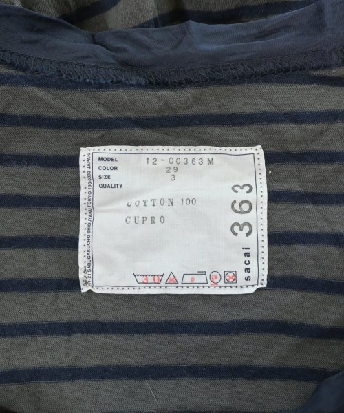 sacai（サカイ）Tシャツ・カットソー グレー サイズ:3(L位) メンズ/2200696809620