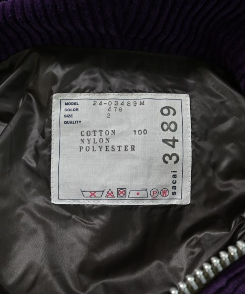 sacai（サカイ）その他 紫 サイズ:2(M位) メンズ/2200698404021