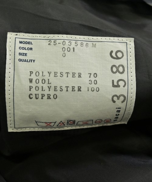 sacai（サカイ）その他 黒 サイズ:0(XS位) メンズ/2200698798014