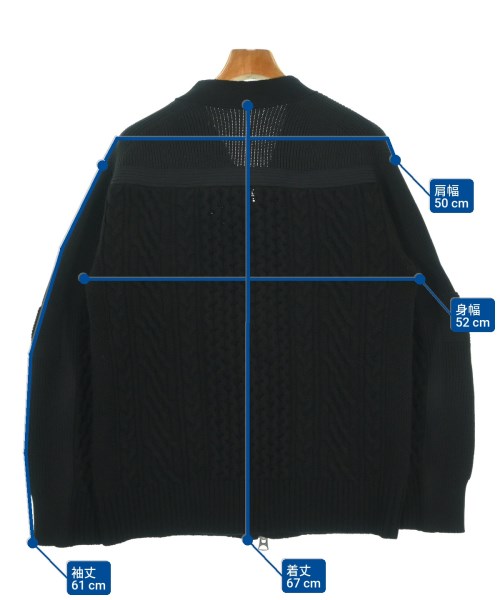 sacai（サカイ）カーディガン 黒 サイズ:1(S位) メンズ/2200698167032
