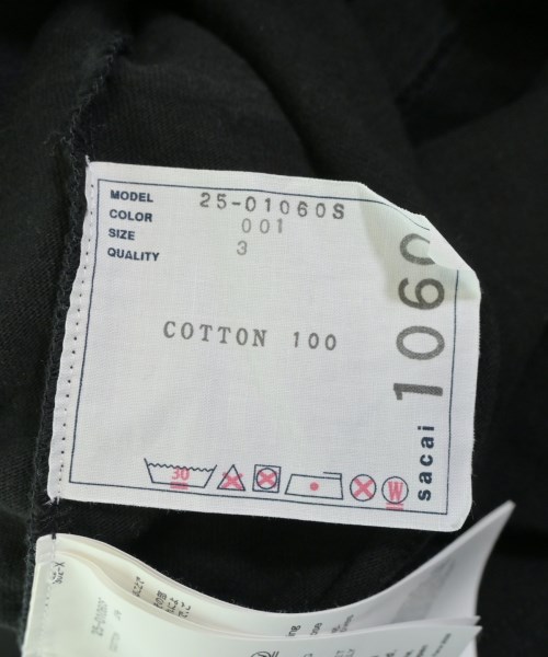 sacai（サカイ）Tシャツ・カットソー 黒 サイズ:3(L位) メンズ/2200698167247
