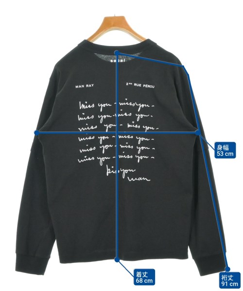 sacai（サカイ）Tシャツ・カットソー 黒 サイズ:3(L位) メンズ/2200698167247